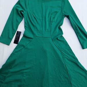 Green Long Sleeve Dress